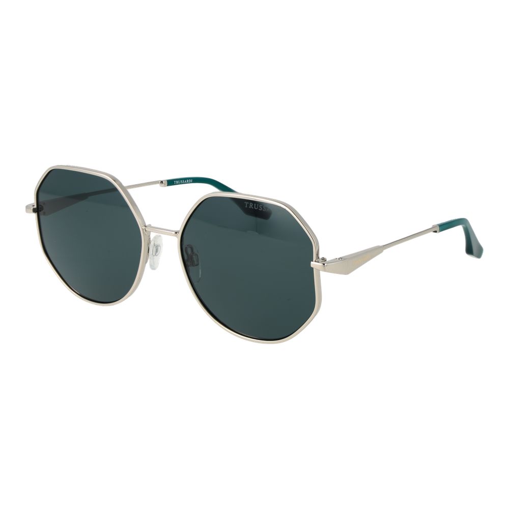 Trussardi Silver Metal Sunglasses