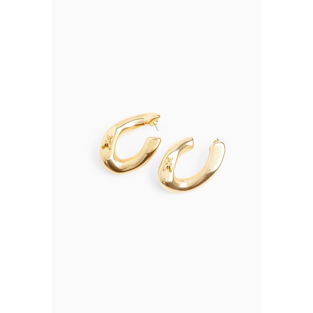 Patrizia Pepe Gold Plastic Earrings