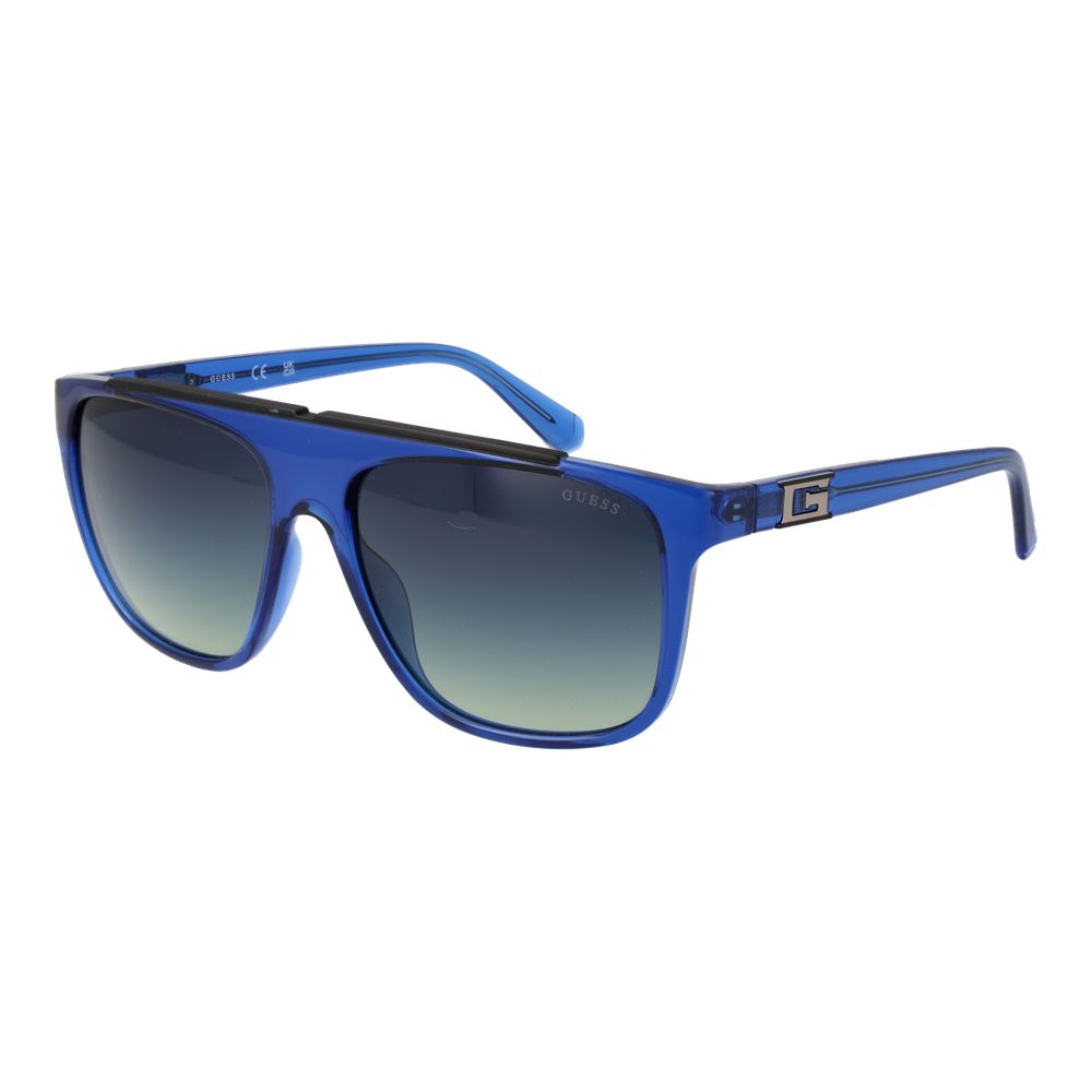 Guess Blue Stainless Steel Sunglasses