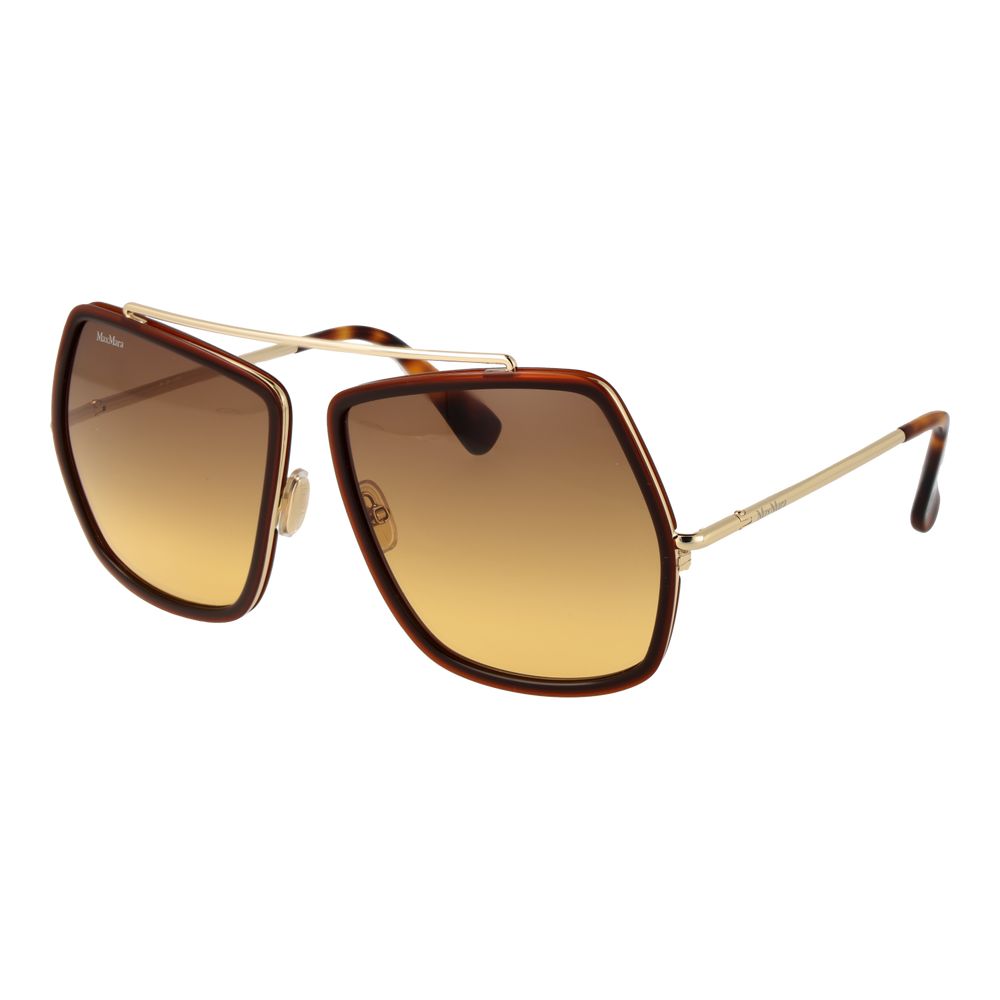 Max Mara Brown Metal Sunglasses