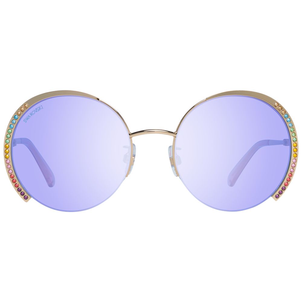 Swarovski Gold Metal Sunglasses