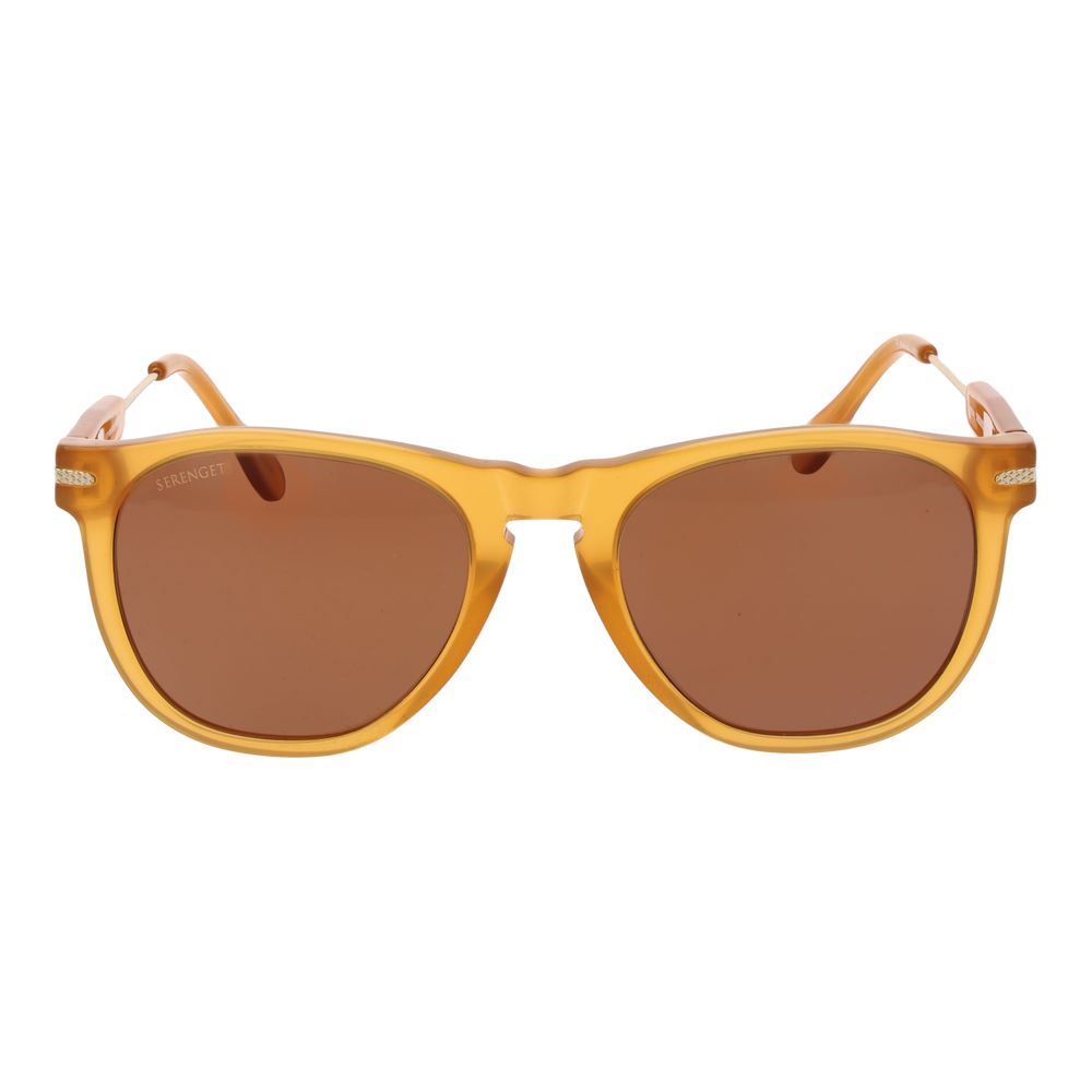 Serengeti Orange Plastic Sunglasses