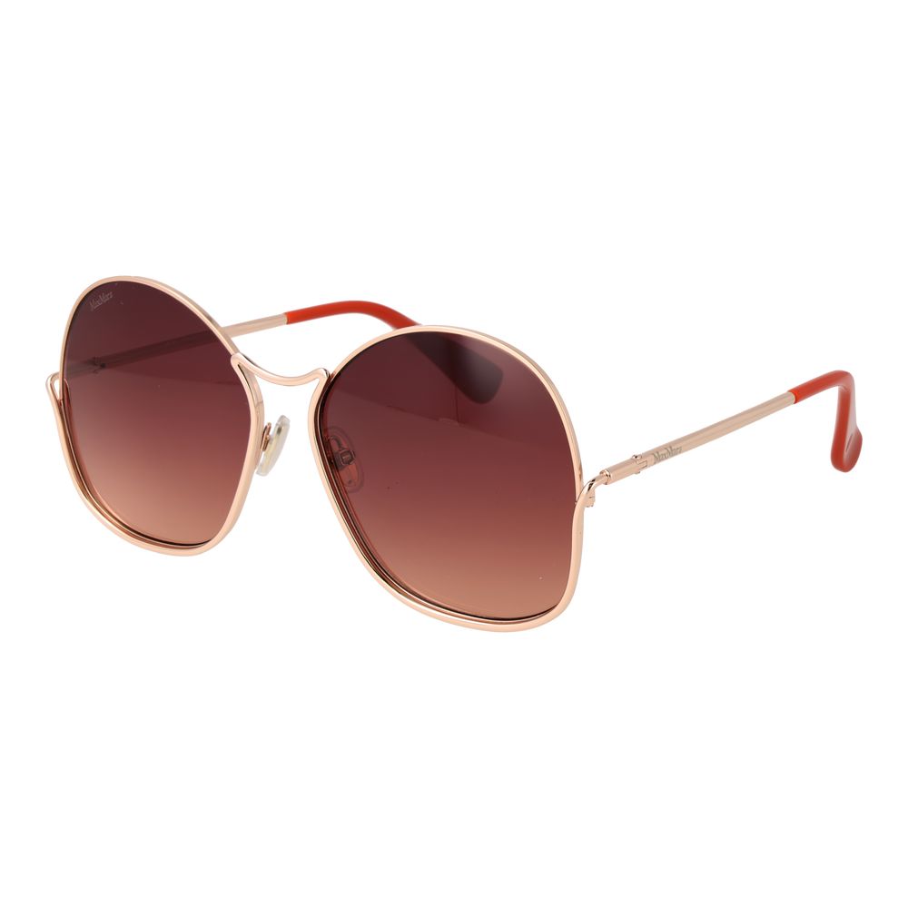 Max Mara Rose Gold Metal Sunglasses
