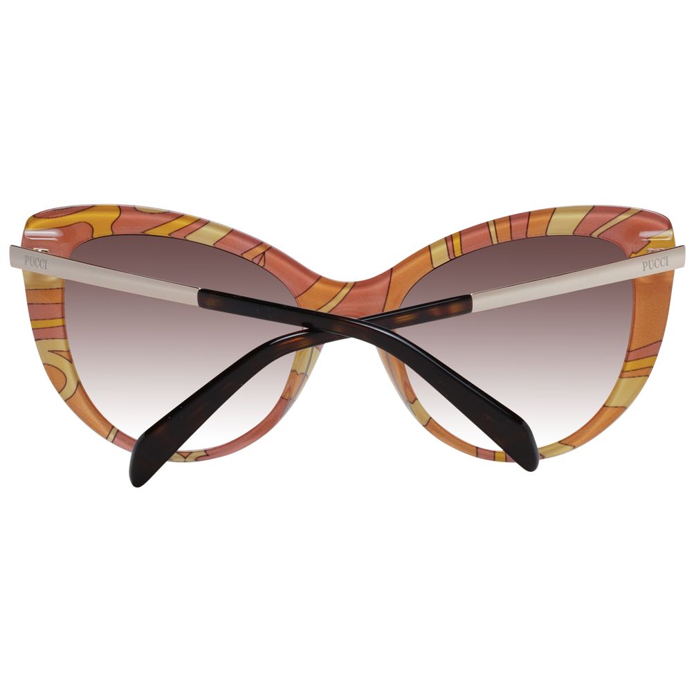 Emilio Pucci Brown Plastic Sunglasses