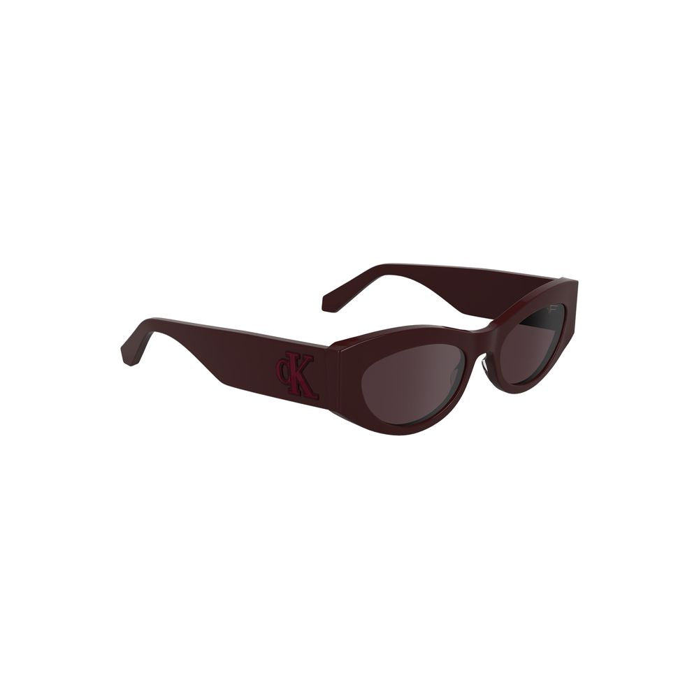 Calvin Klein Rosso Acetate Women Sunglass