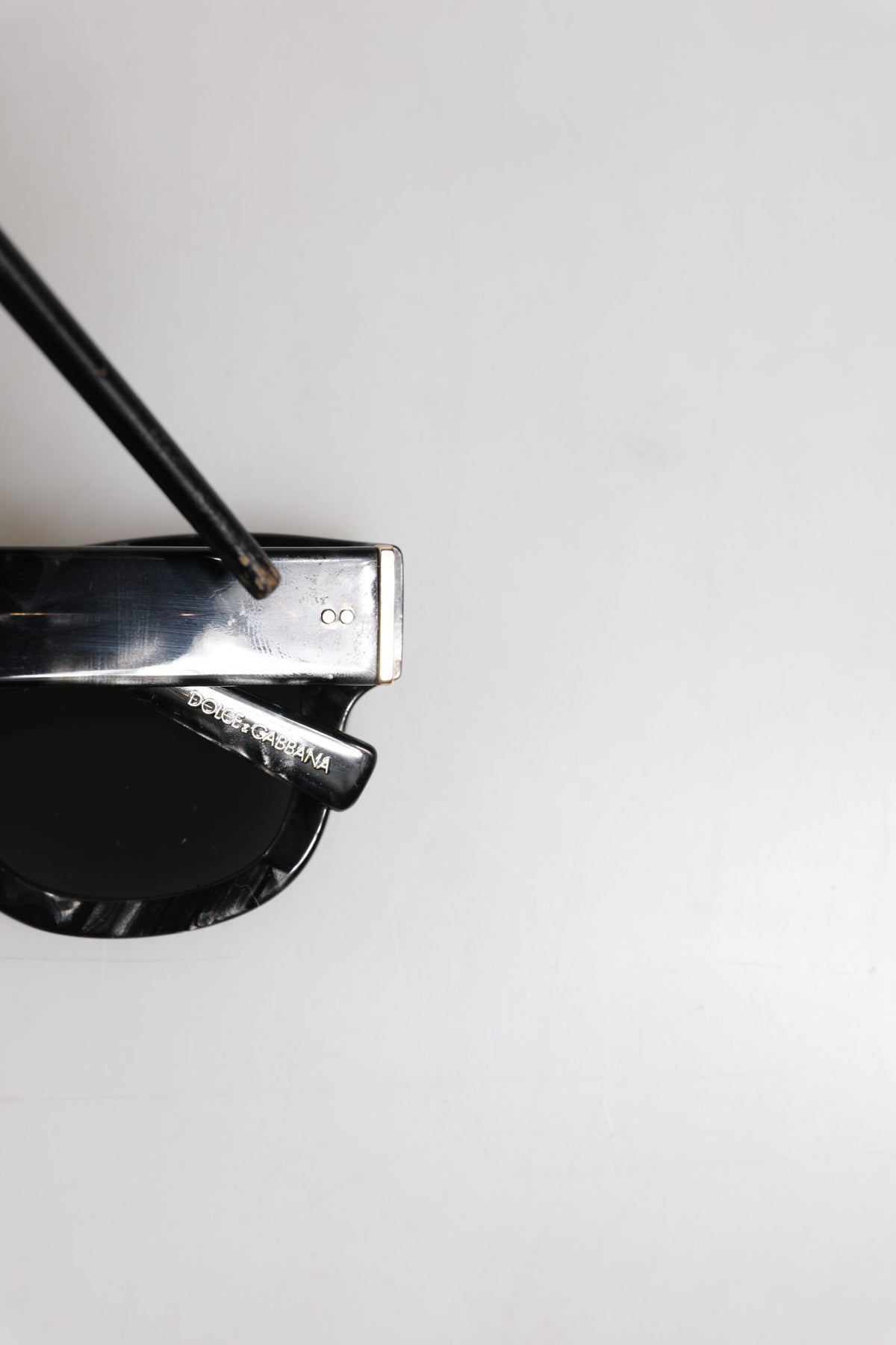 Dolce & Gabbana Pearl White Acetate Frame DG4379 Domenico Shade Sunglasses